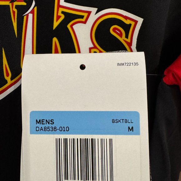 Nike NBA Atlanta Hawks Throwback Team Issue Player Pregame LS Shirt Men M NEW - Picture 8 of 8